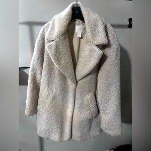 H&M teddy coat SMALL